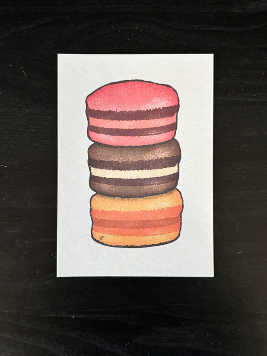 Macaron Stack Art Card