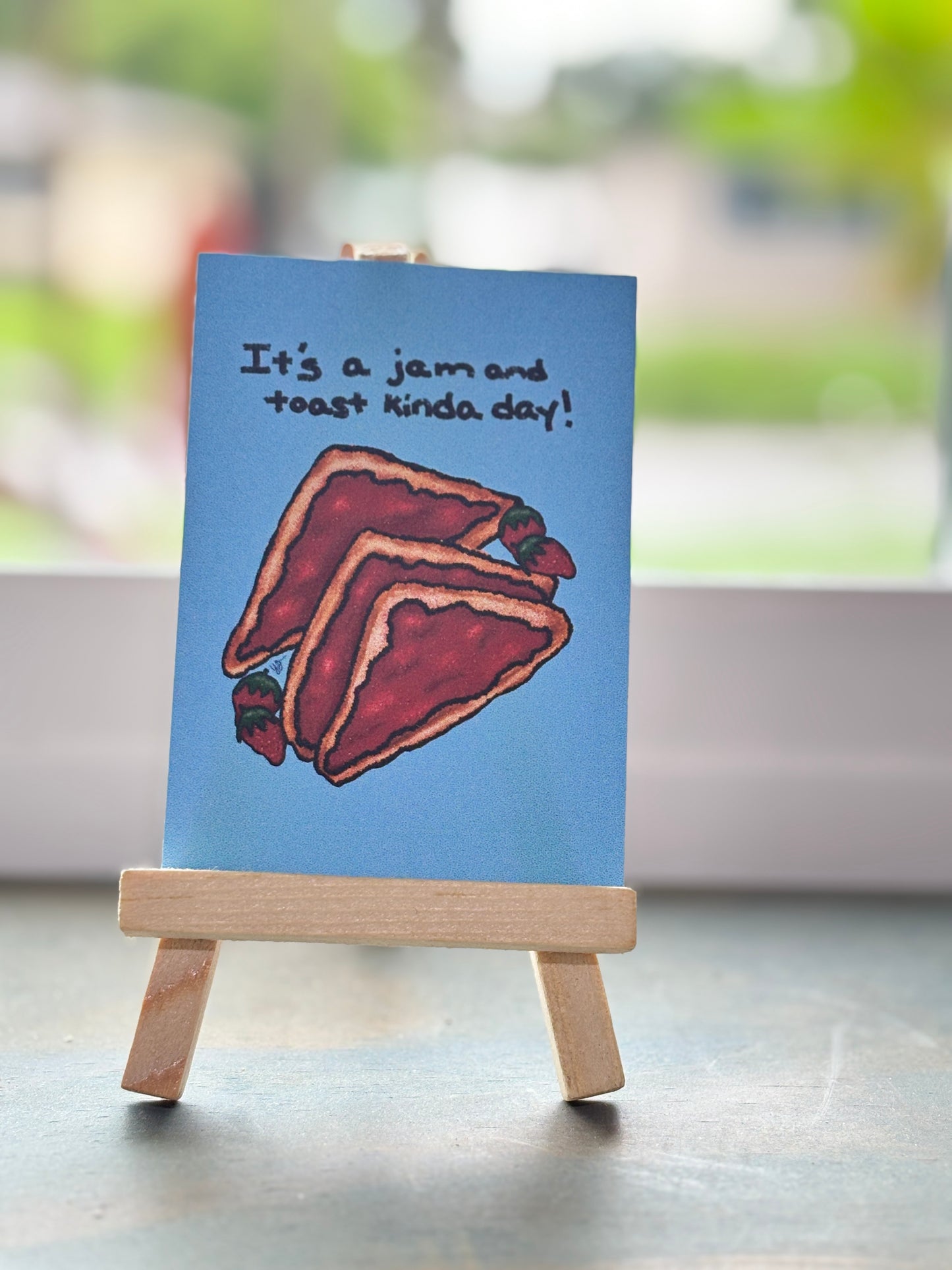 Strawberry Jam & Toast Mini Art Card