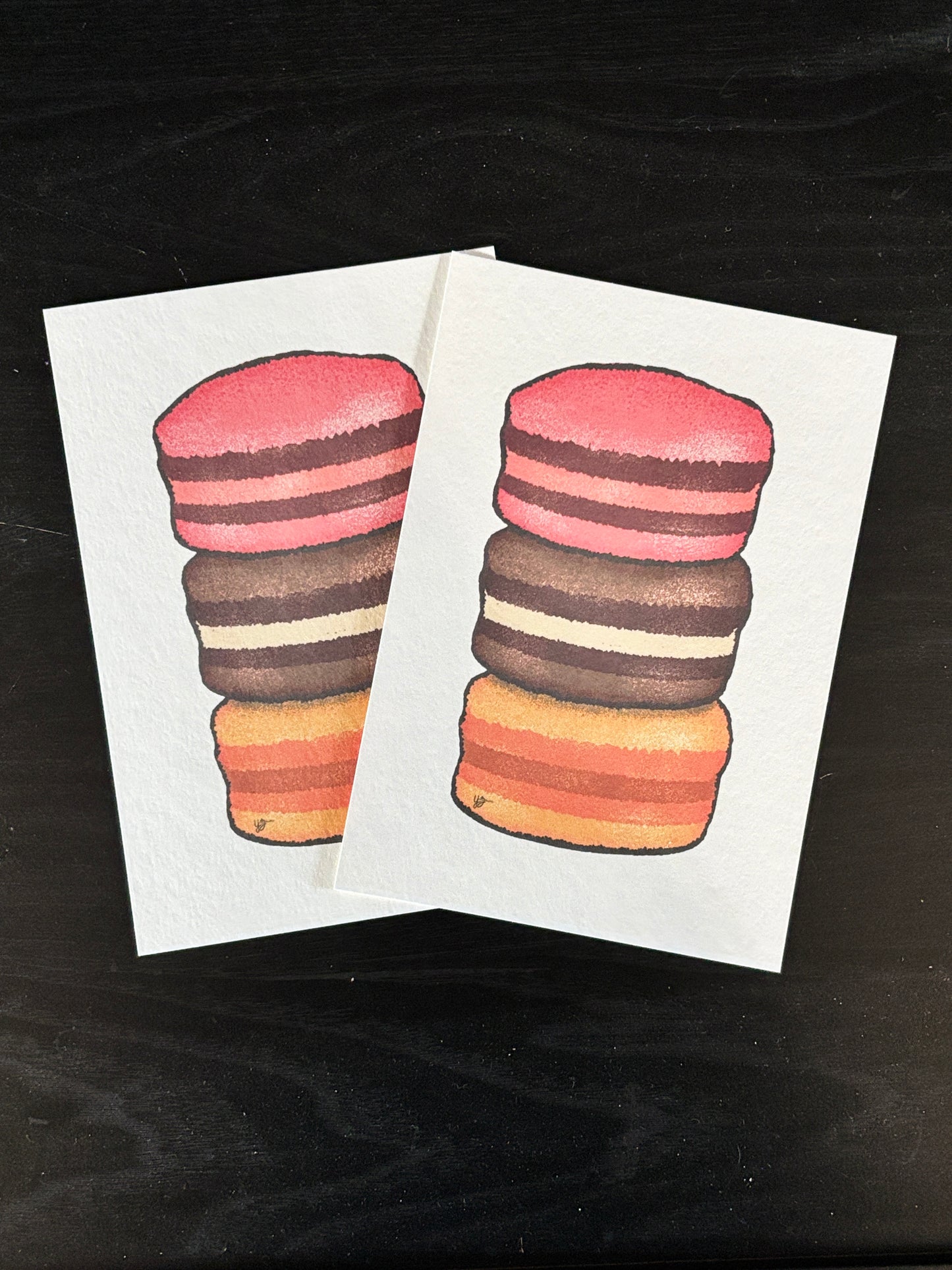 Macaron Stack Art Card