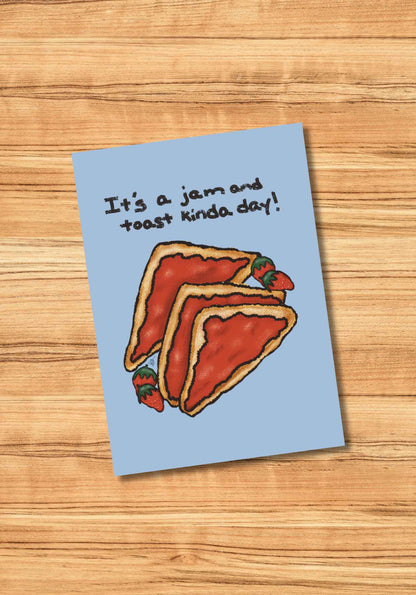 Strawberry Jam & Toast Mini Art Card
